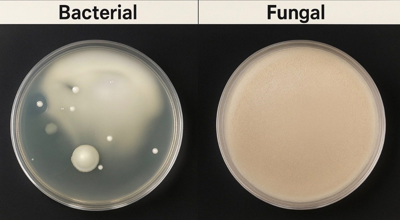 Bacterial and fungal culture plates without WynnShield™, sample 7
