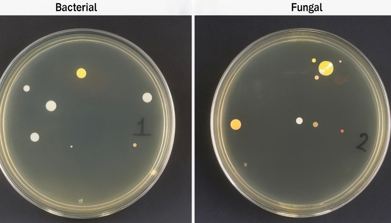 Bacterial and fungal culture plates without WynnShield™, sample 3