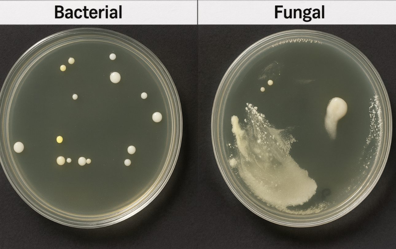 Bacterial and fungal culture plates without WynnShield™, sample 2